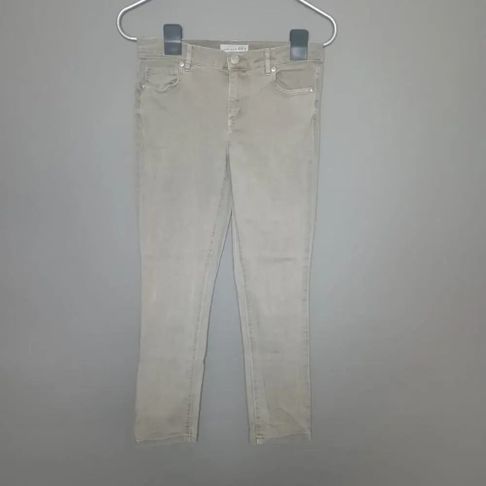 LOFT Women's Gray Skinny Crop Jeans